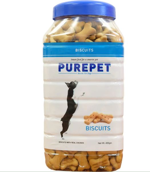 PUREPET MILK BISCUIT 455GM