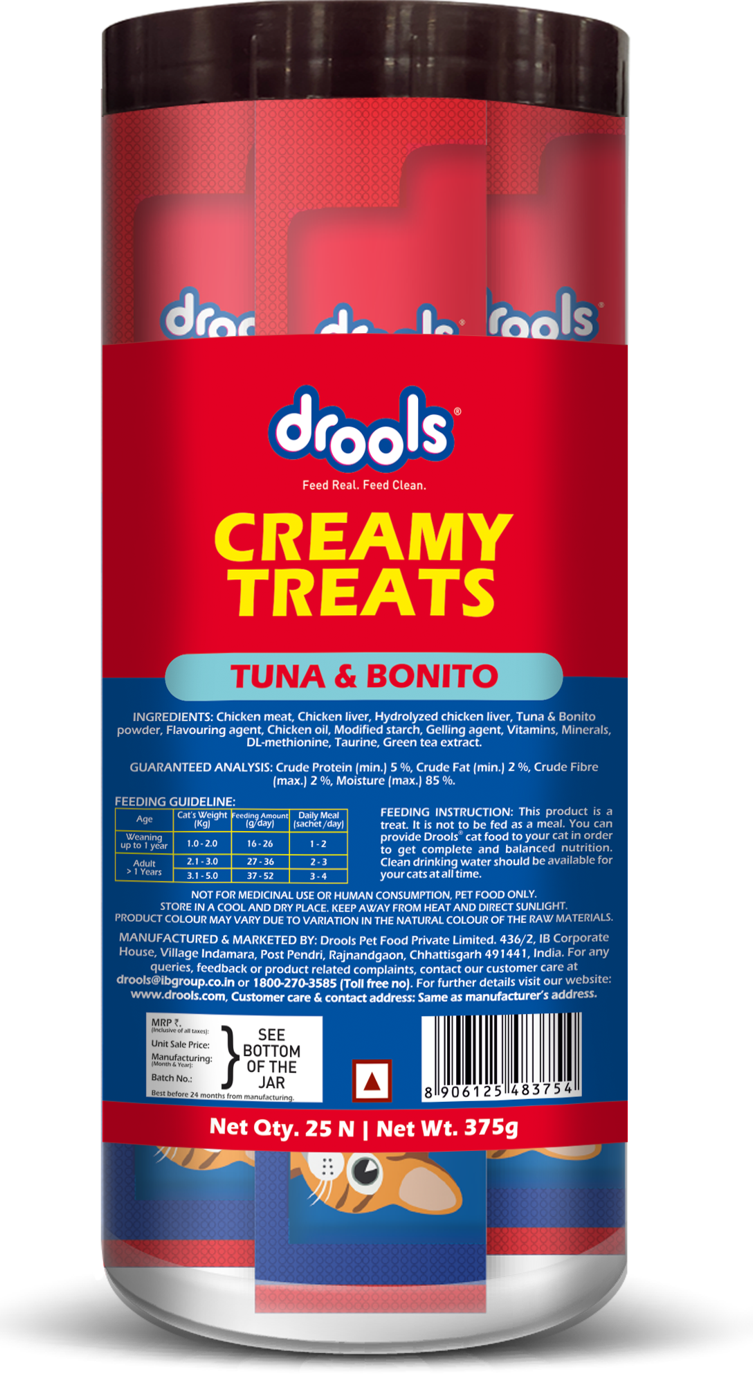 DL CRM TREATS TUNA&BONITO JAR