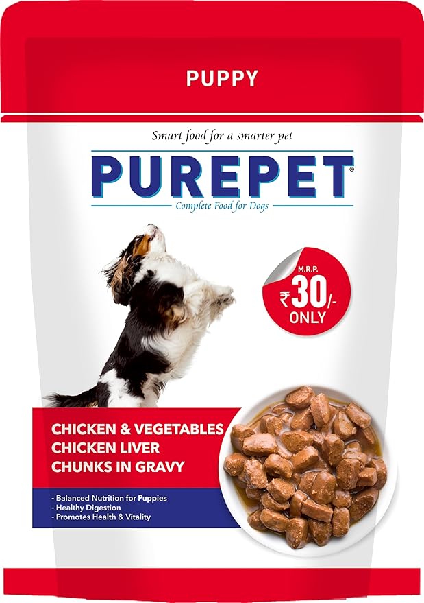 PUREPET PUPPY C&V CHUNKS 70GMS