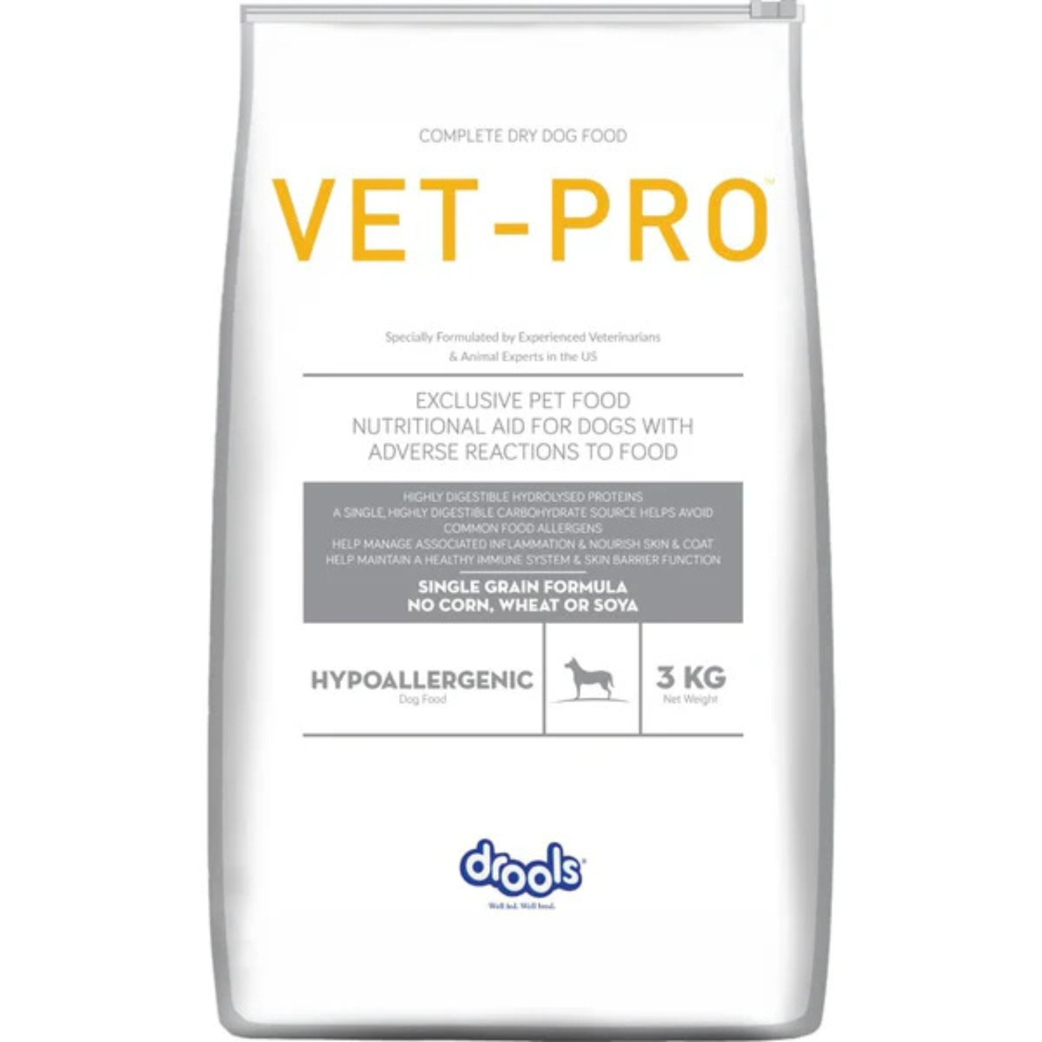 VETPRO HYPOALLERGENIC 3KG