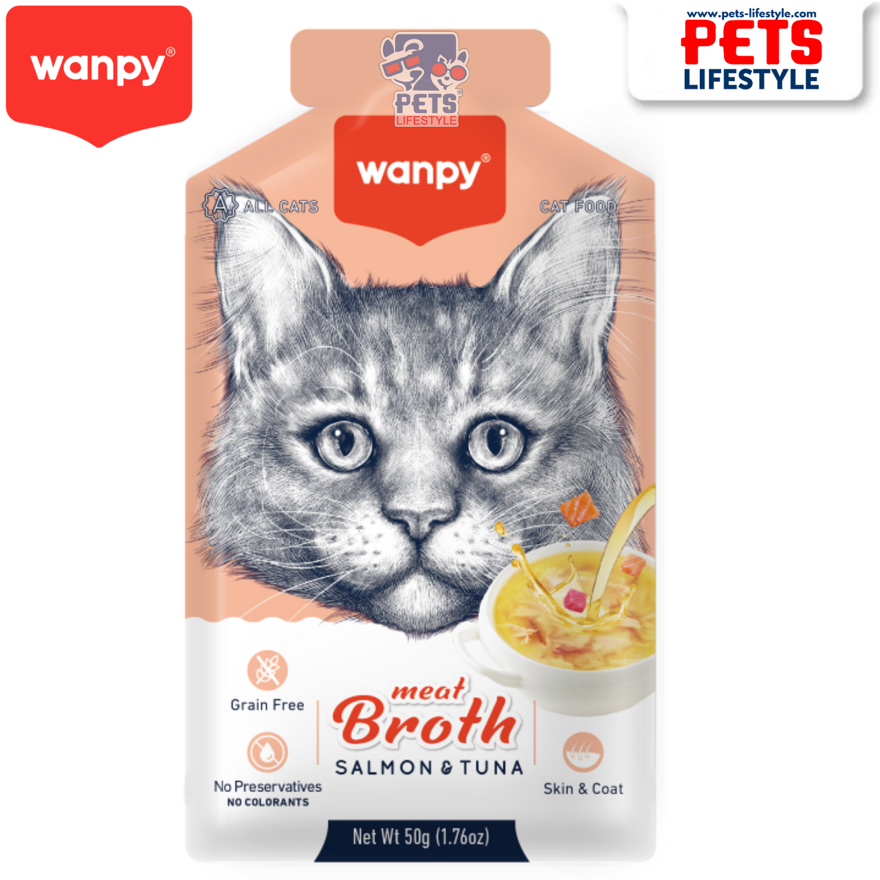 WANPY MEAT/BROTH TUNA&SAL