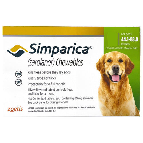 SIMPARICA 80MG TAB 20 - 40 KG