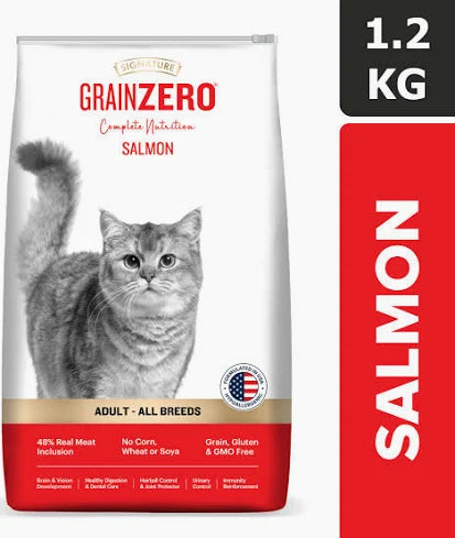 GRAIN ZERO CAT SALMON FOOD 1.2KG